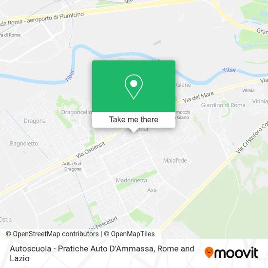 Autoscuola - Pratiche Auto D'Ammassa map