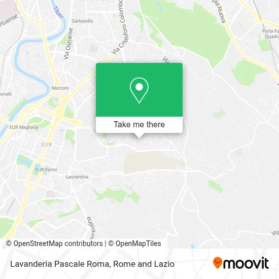 Lavanderia Pascale Roma map