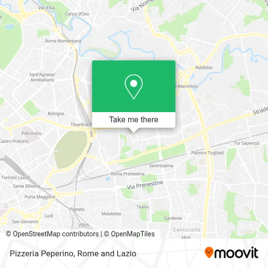 Pizzeria Peperino map