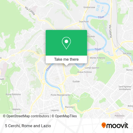 5 Cerchi map