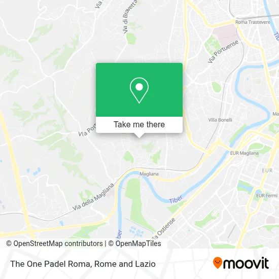 The One Padel Roma map