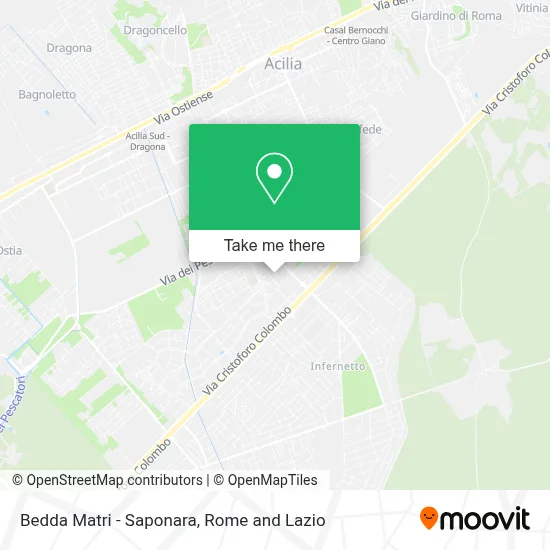 Bedda Matri - Saponara map