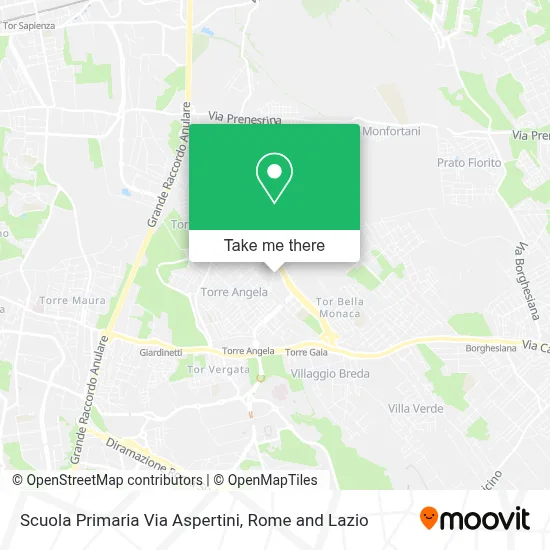 Scuola Primaria Via Aspertini map