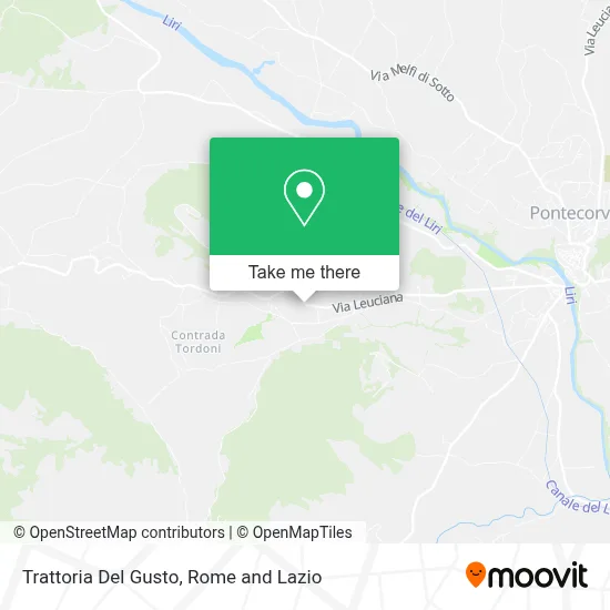 Trattoria Del Gusto map