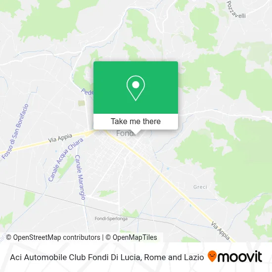 Aci Automobile Club Fondi Di Lucia map
