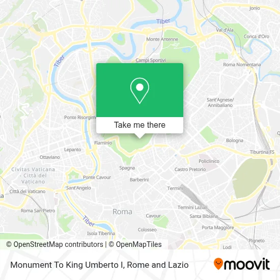 Monument To King Umberto I map