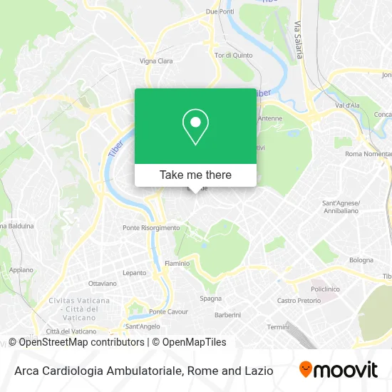 Arca Cardiologia Ambulatoriale map