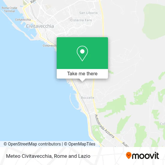 Meteo Civitavecchia map