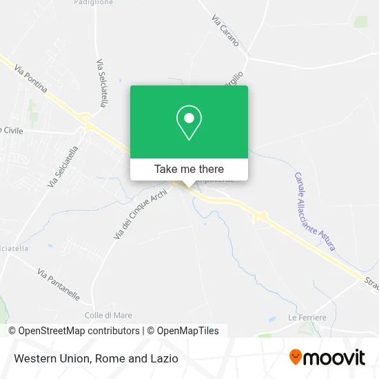 Western Union map