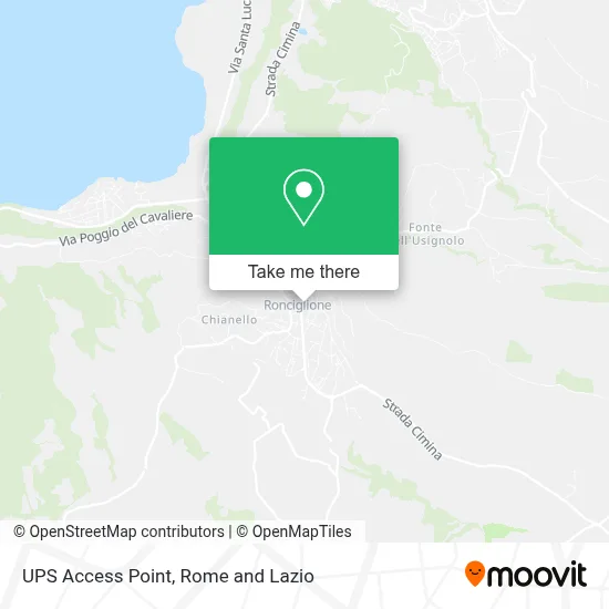 UPS Access Point map