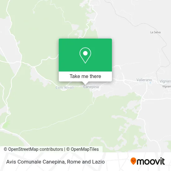 Avis Comunale Canepina map