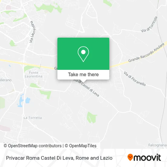 Privacar Roma Castel Di Leva map