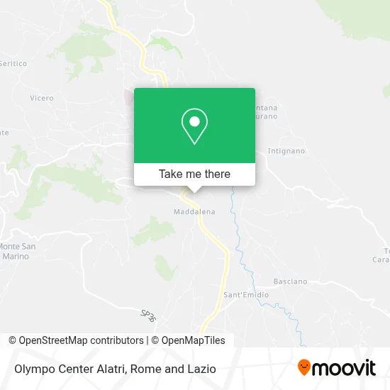 Olympo Center Alatri map