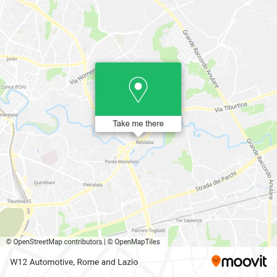 W12 Automotive map