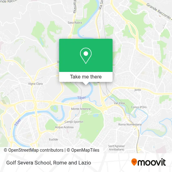 Golf Severa School map