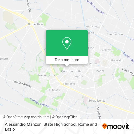 Alessandro Manzoni State High School map