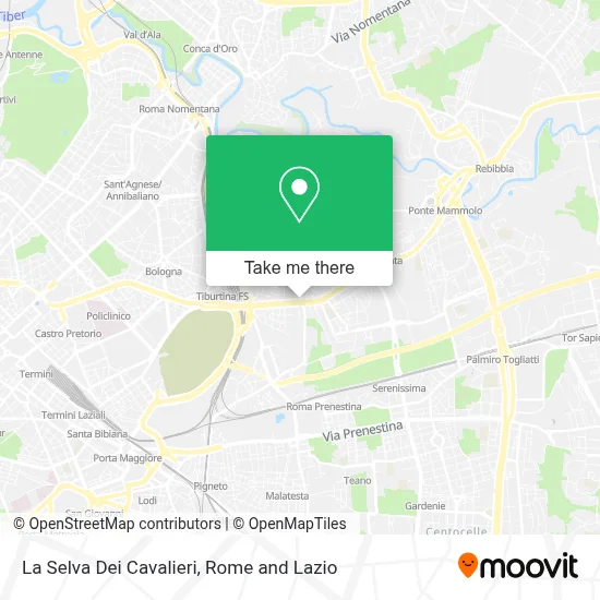 La Selva Dei Cavalieri map