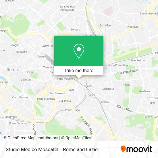 Studio Medico Moscatelli map