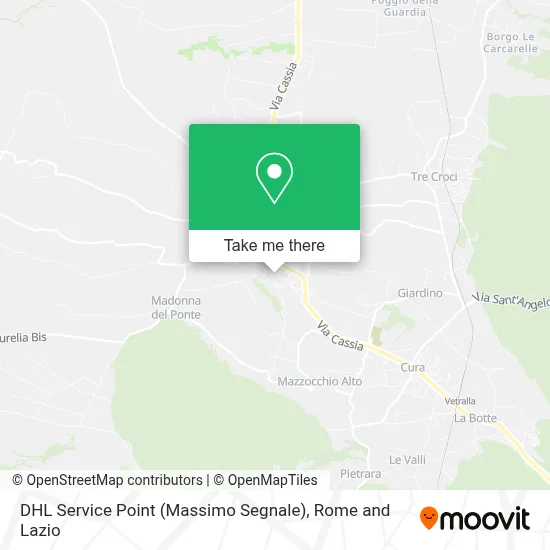 DHL Service Point (Massimo Segnale) map