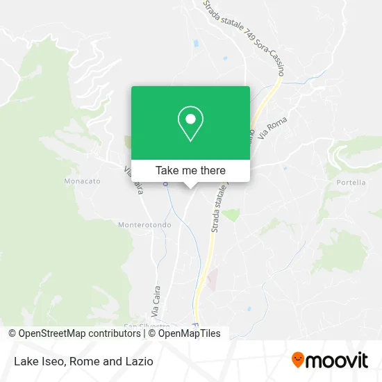 Lake Iseo map