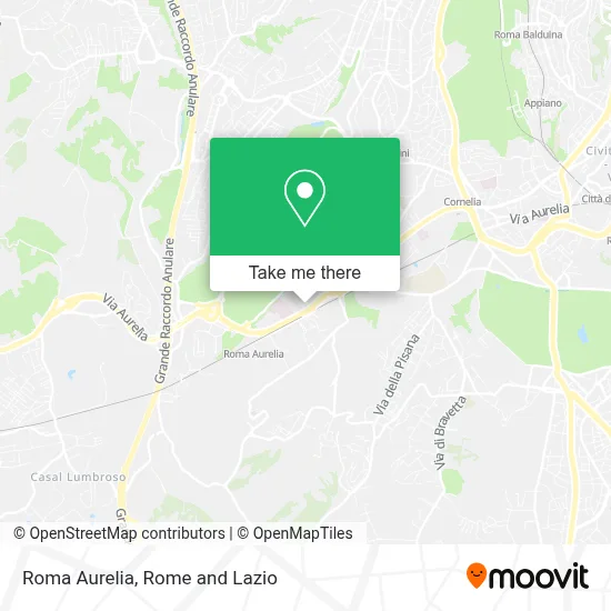 Roma Aurelia map