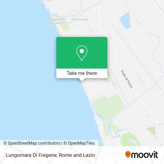 Lungomare Di Fregene map