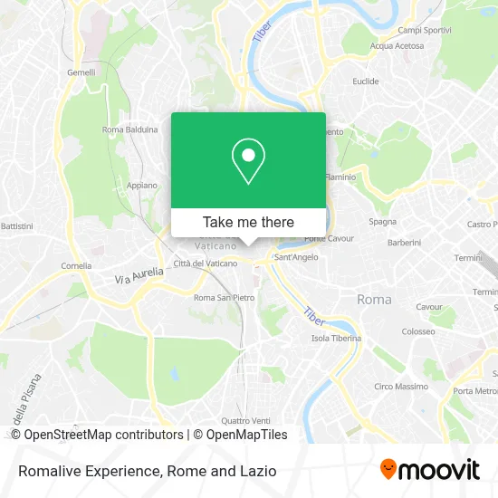 Romalive Experience map