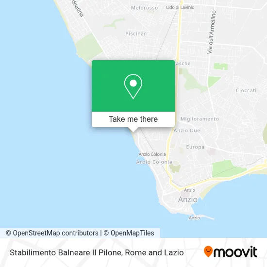 Stabilimento Balneare Il Pilone map