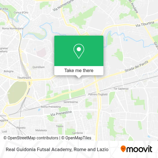 Real Guidonia Futsal Academy map