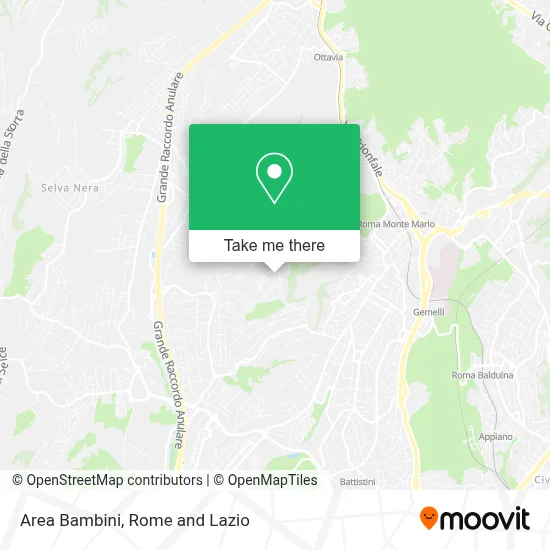 Area Bambini map