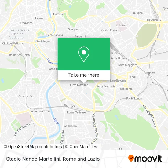 Stadio Nando Martellini map