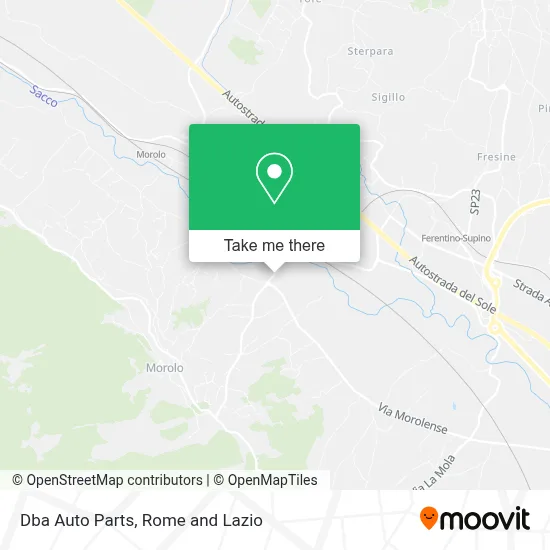 Dba Auto Parts map