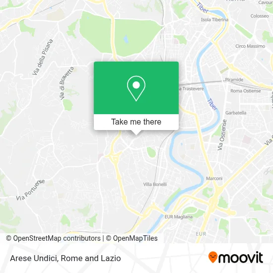 Arese Undici map