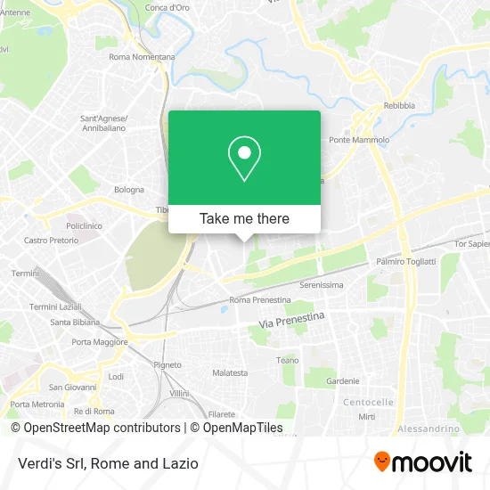 Verdi's Srl map