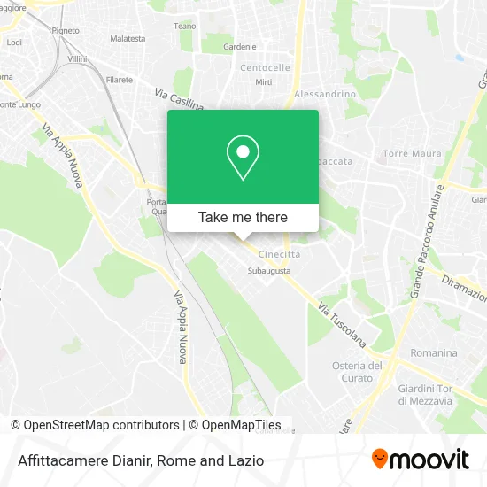 Affittacamere Dianir map