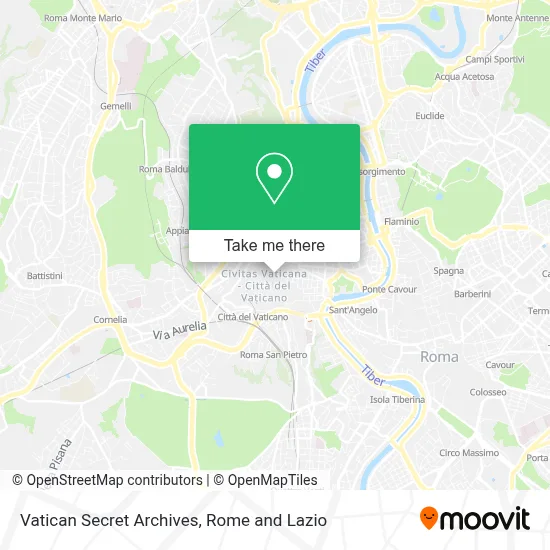 Vatican Secret Archives map