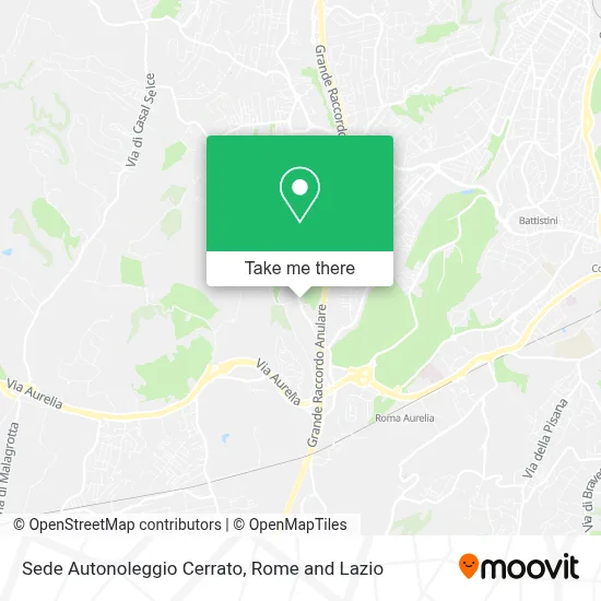 Sede Autonoleggio Cerrato map