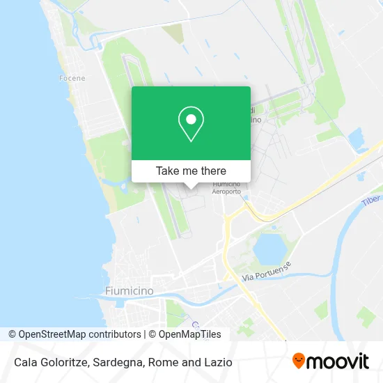 Cala Goloritze, Sardegna map