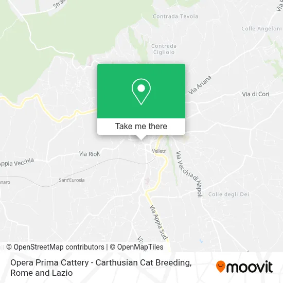 Opera Prima Cattery - Carthusian Cat Breeding map