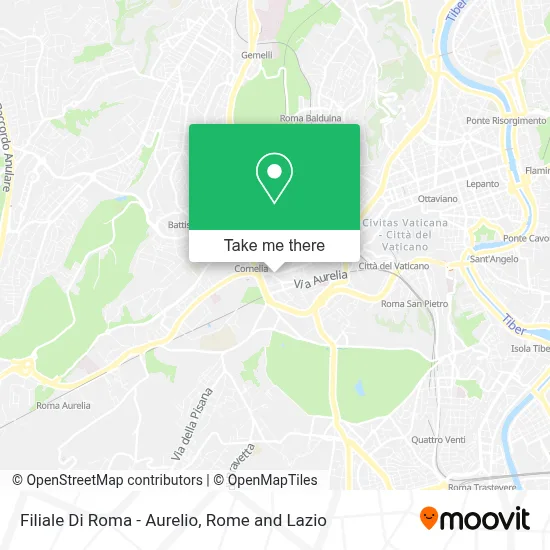 Filiale Di Roma - Aurelio map