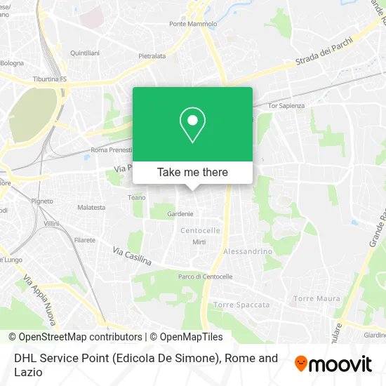 DHL Service Point (Edicola De Simone) map