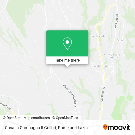 Casa In Campagna Il Colibri map