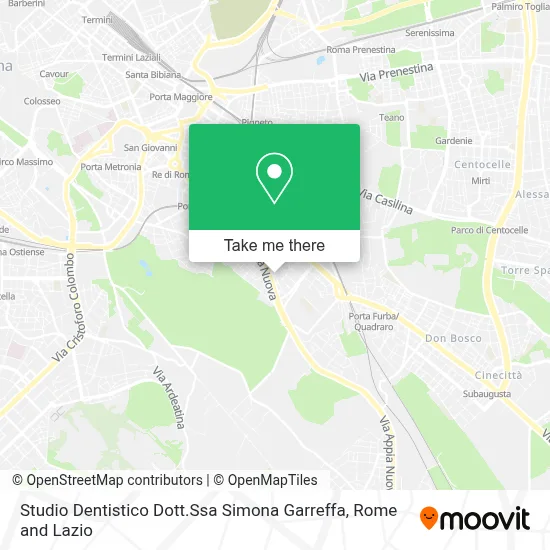 Studio Dentistico Dott.Ssa Simona Garreffa map