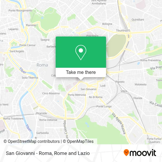 San Giovanni - Roma map