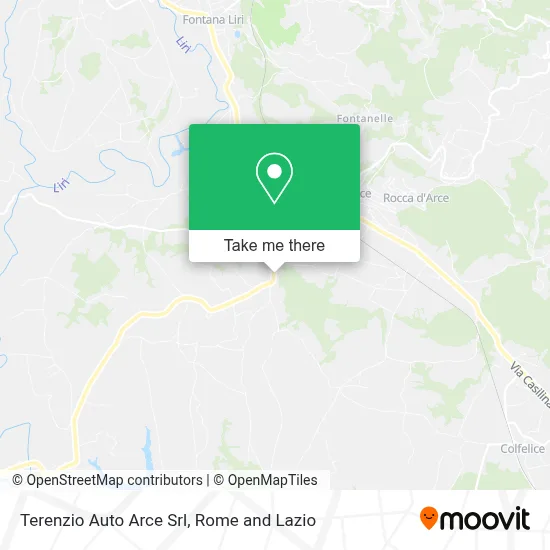 Terenzio Auto Arce Srl map