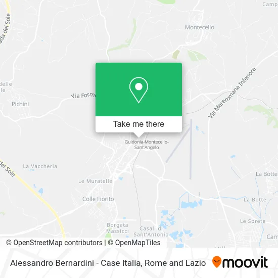 Alessandro Bernardini - Case Italia map
