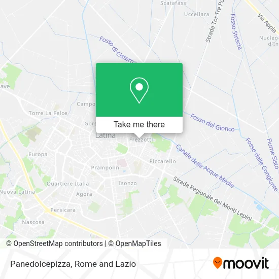 Panedolcepizza map