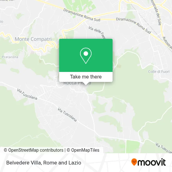 Belvedere Villa map