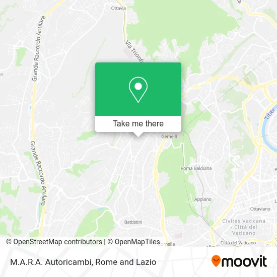 M.A.R.A. Autoricambi map