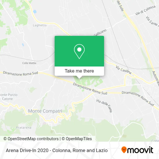 Arena Drive-In 2020 - Colonna map